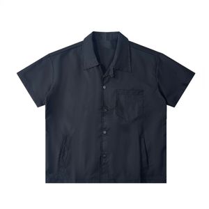 Heren Overhemden Zomer Korte Mouw Shirt Tooling Stijl Hoge Kwaliteit Nylon Stof Mode Casual Paar 230724