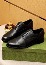 Zapatos de vestir para hombre, zapatos Oxford formales de cuero genuino para oficina y negocios, zapatos planos de diseñador de marca para fiesta y boda, talla 38-47