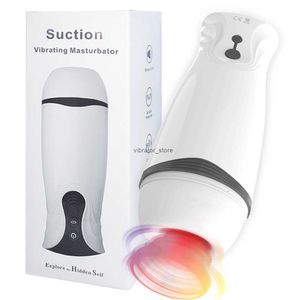 Masturbateur électrique pour hommes, succion entièrement automatique, clip de tasse d'avion, vibration de gorge profonde, prononciation interactive, masturbateur en feu