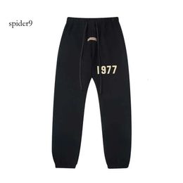 Pantalons de survêtement essentiels pour hommes Pantalons Ess Fog Fears of God Essen Saison 8 1977 Leggings floqués High Street avec Veet Guards Mens Womens Designer A21 847