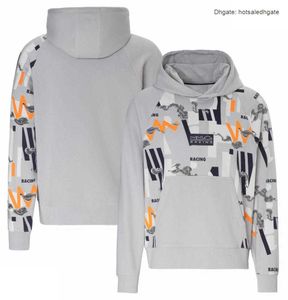 Heren F1 Rode Hoodies Sweatshirts Formule 1 Racing Uniform Sweater met capuchon 2022 Teamwerk Uniform Custom