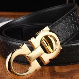Ceinture de ceinture de mode masculine ceinture féminine pour femmes pour la largeur de l'homme 3,5 cm boucle lisse 95-125 cm en argent en argent noir boucle boucle ceinture de café ceinture pour hommes