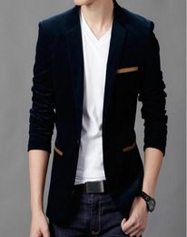 Blazer de mode masculine britannique 039s Style Casual Slim Fit Suit veste Blazers masculine Men Men Terno Masculino Plus Size4226057