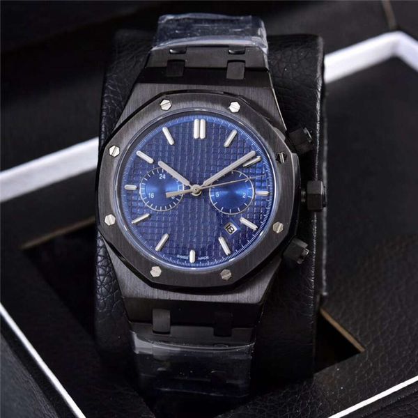 Montres de créateur de mode pour hommes, mouvement mécanique automatique, style classique, bracelet de montre en cuir saphir, cadeau de luxe