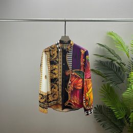 Mens Fashion Flower Tiger Print Shirts Casual Button Down Short Sleeve Hawaiiaans shirt Suits Summer Beach Designer Drail Shirts AQ29