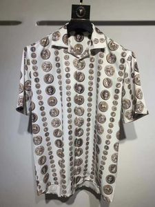 Chemises imprimées Tiger Flower Mens Flower Bouton décontractées à manches courtes Shirts Hawaiian Shirts Summer Beach Designer M-3XL QQW7
