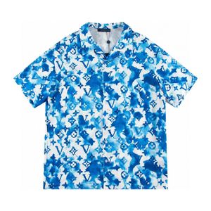 Mens Fashion Flower Tiger Print Shirts Casual Button Down Short Sleeve Hawaiiaans shirt Suits Summer Beach Designer Draving Shirts A2