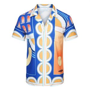 Mens Fashion Flower Tiger Print Shirts Casual Button Down Hawaiian Shirt met korte mouwen Suits Summer Beach Designer Dress Shirts M-3XL qqw6