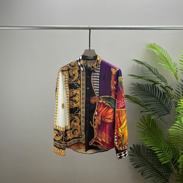 Hommes Mode Fleur Tigre Imprimer Chemises Casual Boutonné À Manches Courtes Chemise Hawaïenne Costumes D'été Plage Designer Robe Chemises Aq29