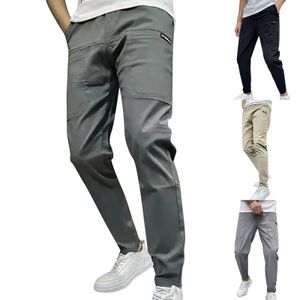 Joggers de moda para hombres Pantalones deportivos Summer Cargo Cargo Gym Pantalones de chándal largos Pantalones de pantalones masculinos 240508