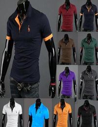 Personnalité de la mode pour hommes cultivant une chemise courtelved polo7985001