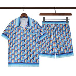 mens Fashion Print Shirts Travel City Palace-car Designer Hawaiian Short Sleeve Shirt Button Up Casablanc Shirts taille ss