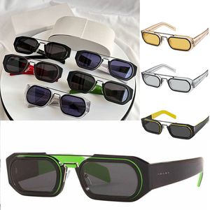 Lunettes de soleil à monture rectangulaire pour hommes Lunettes de photo de rue de créateur disponibles en plusieurs couleurs avec boîte d'emballage d'origine SPR01WS