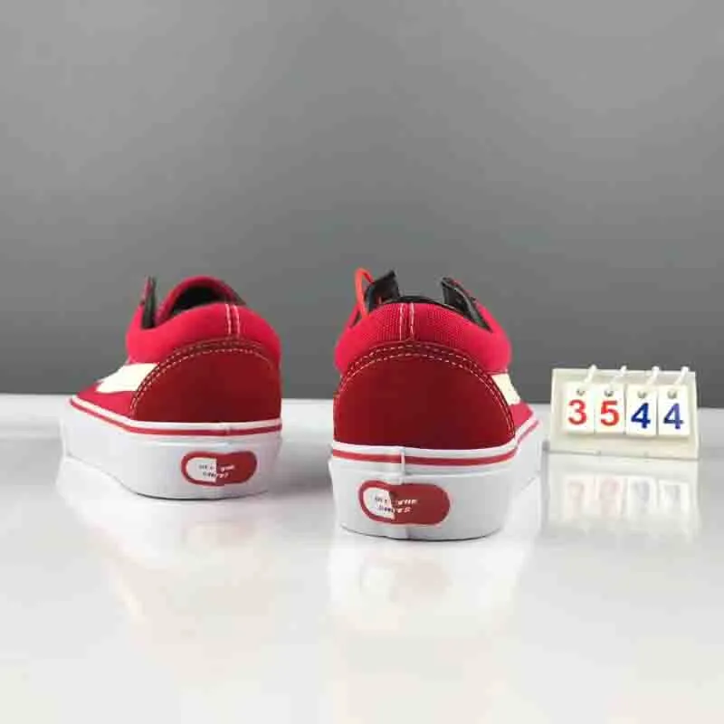 vans rouge eclair