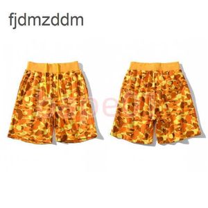 Mens Fashion Shorts Man Summer Orange Camouflage Printing Korte broek Hoogwaardige strand Aziatische maat M-2xl