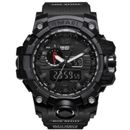 Montre de montres de sports de mode pour hommes LED Digital Watch Military Wrists 50m Imperproof Sport Men Luxury Wristwatch Montre Hom289t