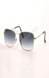 Herenmode zonnebril Designer merk zonnebril Dubbele brug Heren vrouw zonnebril Eyeware Gouden frame Populair Des Lunettes De6350686