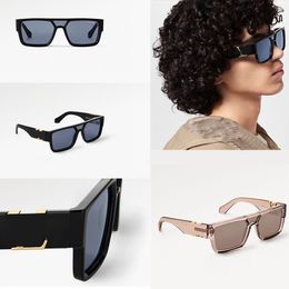 Mens Fashion Sunglasses Designer Hoge configuratie rechthoekige anti UV400 glazen