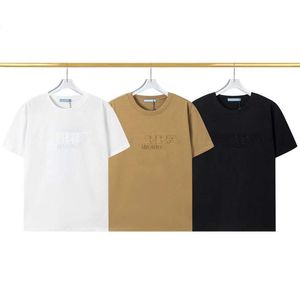 Herenmode T-shirt Casual polo Designer T-shirt 3D Letter Print Heren en Dames Zakelijk T-shirt Sweatshirt met korte mouwen Luxe katoenen trui Aziatische maat M-3XL 01