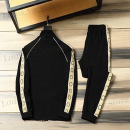 Mens Fashion Tracksuits Classic Letters Printing Two Pieces Outfits Tracksuit Sweat Suits Sports Suit Men Hoodies Jogger Sporting Sets T230814