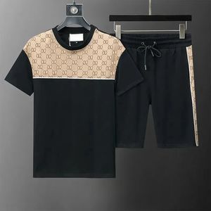 Herenmode trainingspakken zomer T-shirts shorts kledingsets met letters casual streetwear trend pakken mannen ademende tees