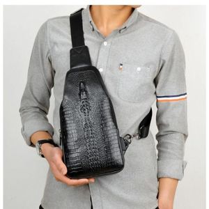 Sacs de taille en cuir PU pour hommes, sacs de poitrine décontractés de voyage, sacs à bandoulière, sac à dos Rucksack275P