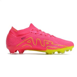 Heren FG SG TF voetbalschoenen heren Turf Cleats Outdoor Trainers Spikes Lederen voetbalschoenen Rood Geel Wit Zwart 240130