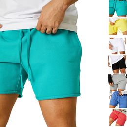 Heren Fitness Gym Shorts Katoen Dunne Zomer Sport Effen Kleur Training Bodybuilding Running Jogger Mannelijke Basketbal 240322