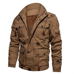 Heren Fleece Innerlijke Winterjassen Dikke Warme Kapmantels Thermische Dikkere Bovenkleding Mannelijke Militaire Jassen Parka Maat S-5XL