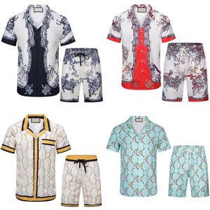 Casablanc-s 22ss Mens Flower Tiger Print Shirts Casual Button Down Hawaiian Shirt met korte mouwen Suits Summer Beach Designer Dress Shirts Aziatische maat M-XXXL