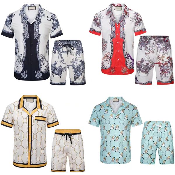 Casablanc-s 22ss Camisas con estampado de tigre de flores para hombre Camisa hawaiana de manga corta con botones casuales Trajes Camisas de vestir de diseñador de playa de verano Tamaño asiático M-XXXL
