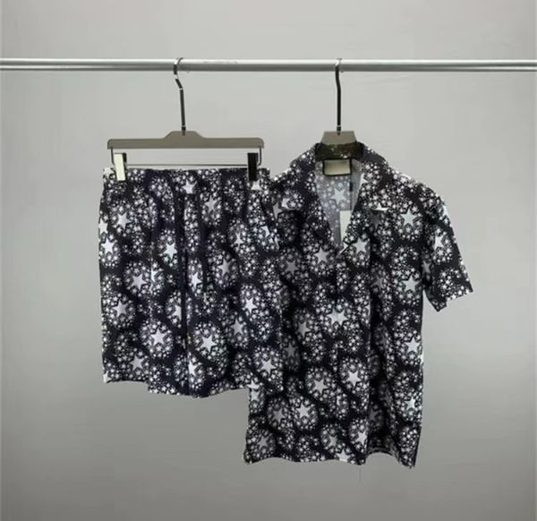 Hommes Fleur Tigre Imprimer Chemises Casual Boutonné À Manches Courtes Chemise Hawaïenne Costumes D'été Plage Designer Robe Chemises M-3XL QW6
