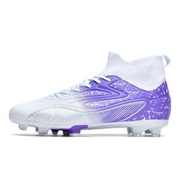 Bottes de football pour hommes femmes Ag Tf Soccer Shoes Cleats Black White Purple Training Chaussures pour la jeunesse