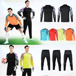Hommes Football Gardien Jersey Personnalisé Garçons Soccer Sportswear Formation Survêtement Futsal Équipe Uniforme Adulte Enfants Gardien Costume 240307