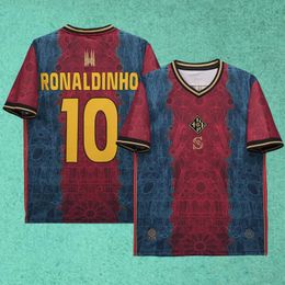 Herenvoetbal Shirts Soccer Jersey Ronaldinho Man Kleding Maillot de Foot Fussball Trikot -uniform Camisetas Futbol Y240321