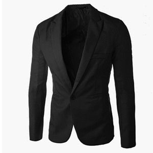 Heren Formele Zakelijke Blazers Jassen Effen Kleur Bruiloft Casual Single Button Pak Jassen Tops Mannen Stadium Kleding 240126