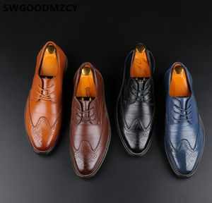 Heren Formele schoenen Echt lederen Oxford Zwart Plus Size Shoes Bruine Dress Corporate Shoe voor mannen Scarpe Uomo Eleganti6956042