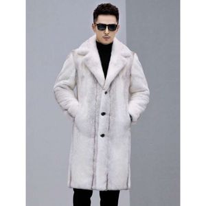 Manteau de fourrure masculine Velvette chaude hiver