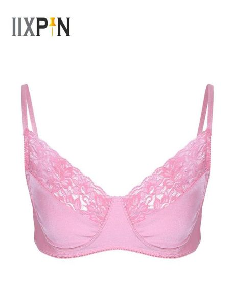 Hommes Gay Érotique Bras Sissy Vêtements De Nuit Réservoir Lingerie Pour Hommes Sexy Sous-Vêtements Lisse Fil Bralette Dentelle Ourlet À Bretelles Soutien-Gorge Top Ensembles2387577