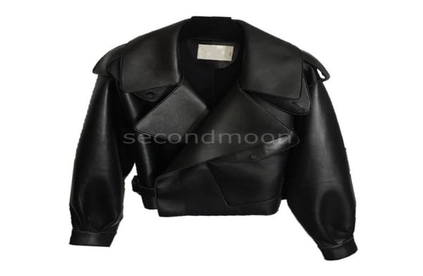 Hommes Vestes en cuir véritable Pure peau de mouton Designers Manteau Mode Streetwear Veste noire Hommes Femmes Manteaux de moto Vêtements7861663