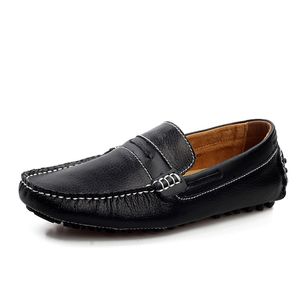 Heren echt lederen schoenen driver loafer slip-on officiële schoenen gentle mens travel walk shoe casual comfort adem schoenen voor mannen zy403