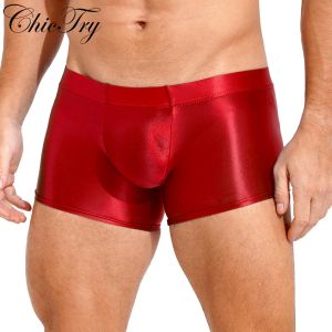 Mentiers Boxer glossy Briefs Sexy Underwear Shorts Bottoms Hot Pantal