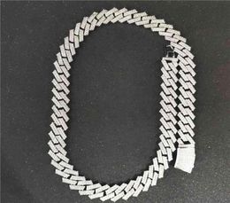 Collier de rappeur plaqué or pour hommes, chaîne cubaine en diamant glacé et zircone cubique266i2474645