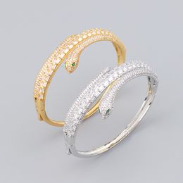 Mens Gold Sliver Couple Snake Diamond Brangles Bracelet Bracelet Silver Designer Bangle Jewelry Femme Love For Women Couple Bracelet
