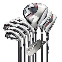 Golfclubs voor heren RV8 Golf Complete set clubs Driver Fairway Wood Putterijzers Graphite Golf Shaft Headcover