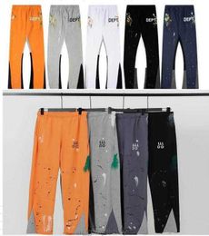 Graffiti-broek voor heren Galleryse depts Joggingbroek voor heren en dames Galleryes dept Speckled Letter Print Mans Couple Loose Veelzijdige casual broek Straight Trou FJYX