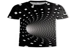 Mens graphiques T-shirt mode 3 t-shirts numériques garçons à imprimé géométrique décontracté hypnose visuelle motif irrégulier en tête de taille plus xxs57345908