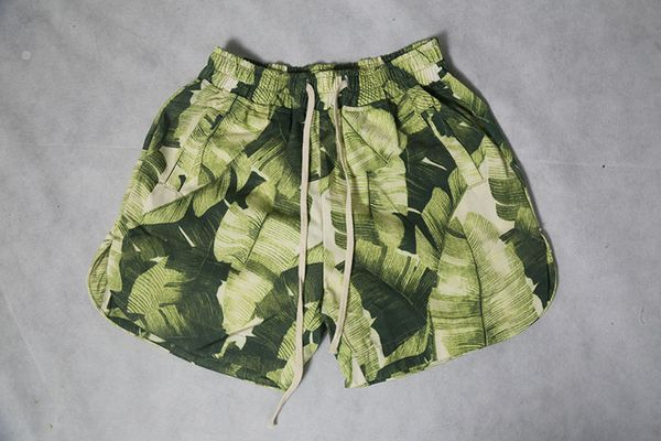 Hommes feuilles vertes imprimé Shorts de conseil décontractés hommes plage Shorts de sport détendu Hip Hop Streatwear livraison gratuite