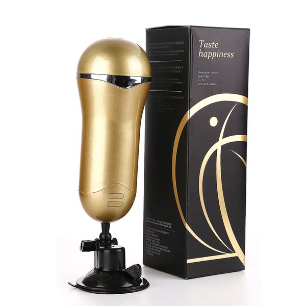 Masturbador de manos libres 36 Vibradores Vibradores Vibradores Vibradores Copa de silicona Pussy Artificial Vagina Masturbar Sexo Sex Toys C19010501