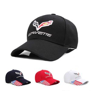 Chapeau pour hommes nouveau chapeau de Baseball de voiture brodé Corvette F1 course sport chapeau de langue de canard